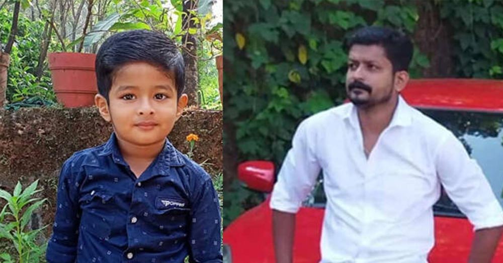 father and son drowned while bathing in a river in Kannur